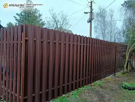 Монтаж штакетника металлического Grand Line СНТ Алюмино