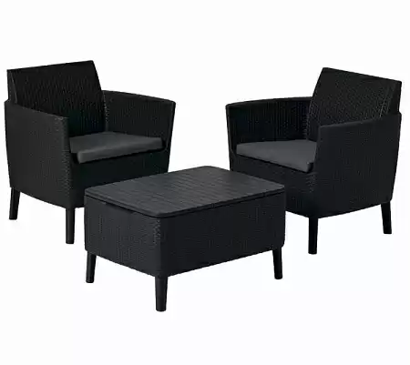 Дачная мебель Salemo balcony set Allibert (Аллиберт), цвет графит
