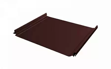Кликфальц Pro Гранд Лайн / Grand Line, GreenCoat Pural Matt 0.5, цвет RR 887 шоколадно-коричневый (RAL 8017)