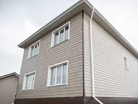Металлический сайдинг Гранд Лайн / Grand Line профиль ЭкоБрус, PE 0.45, цвет Ral 3003 (рубиново-красный)