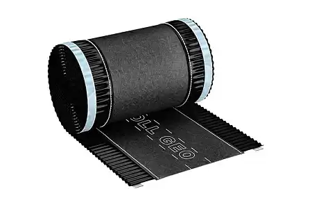 Коньковая лента Eurovent ROLL GEO, 240 мм x 5 м, RAL 9005 черный