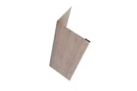 Нащельник 25х35 жалюзи (для калиток и ворот) Grand Line Milan,Tokyo, 0,45 Print Elite, White wood