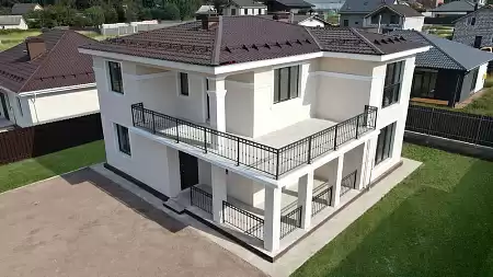 Металлочерепица Гранд Лайн / Grand Line, коллекция Classic, 0,5 Satin Zn 140, цвет RAL 8017 (шоколад)