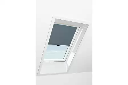 Штора рулонная дневного света Roto ZRS M, 134x98, темная серая