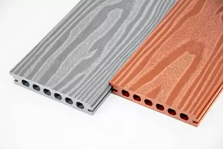 Бесшовная террасная доска из МПК, 140х22х3000, бежевый