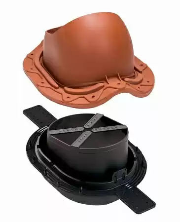 Проходной элемент MUOTOKATE 2K Vilpe (Вилпе) для м/ч с черепичным профилем, кирпичный Проходной элемент MUOTOKATE 2K Vilpe (Вилпе) для м/ч с черепичным профилем, кирпичный