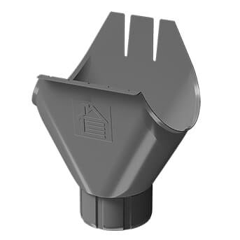 Воронка желоба Docke STAL STANDARD 125/90 RAL 7024 темно-серый Воронка желоба Docke STAL STANDARD 125/90 RAL 7024 темно-серый