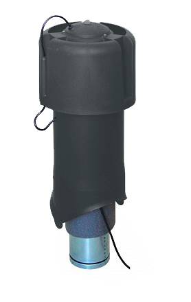 Вентилятор Krovent (Кровент) Moto R190/125 (h - 580см, d - 206мм), черный