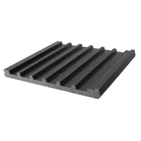 Ступень полнотелая TalverWood 3D фактура дерева, 4000х320х25, графит