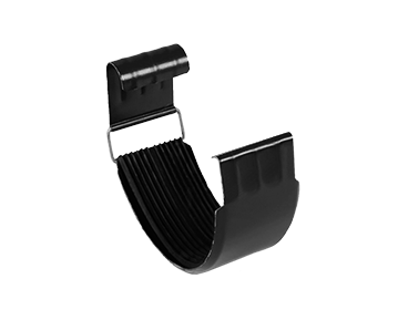 Соединитель желоба МЕТАЛЛ ПРОФИЛЬ Foramina PUR D125, цвет черный (RAL 9005)