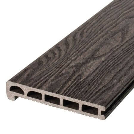 Финишная доска/ступень из ДПК TALVERWOOD 3D фактура дерева, 170х25х3000, венге