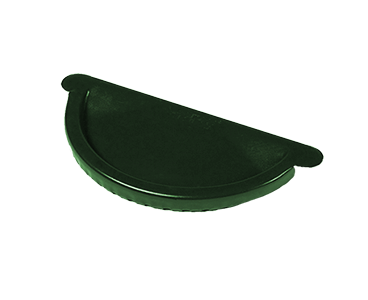 Заглушка желоба МЕТАЛЛ ПРОФИЛЬ Foramina PUR D150, цвет зеленый (RAL 6005)