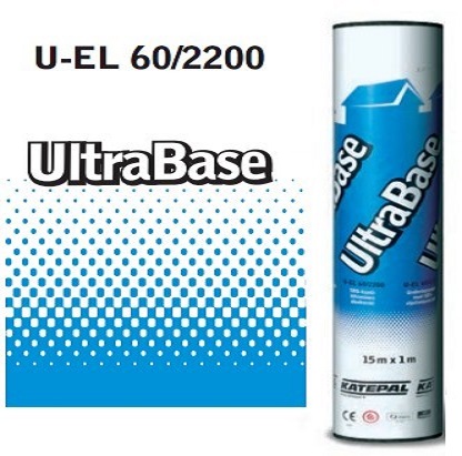 Подкладочный ковер UltraBase Katepal U-EL 60/2200 самоклеящийся, 15 кв.м Подкладочный ковер UltraBase Katepal U-EL 60/2200 самоклеящийся, 15 кв.м