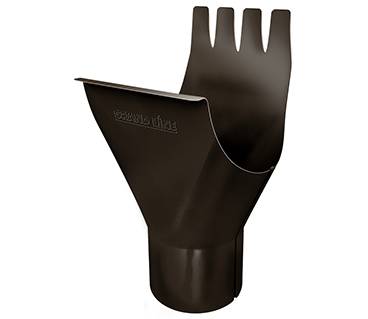 Воронка желоба Grand Line PU 125/90 мм, темно-коричневый RR 32