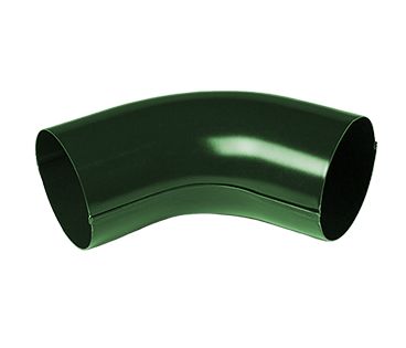 Колено трубы D100 (60°) МЕТАЛЛ ПРОФИЛЬ Foramina PUR, цвет зеленый (RAL 6005)