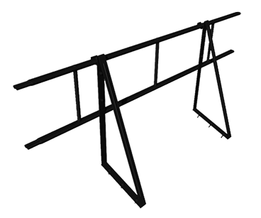 Ограждение Металл Профиль кровельное, 1,86х0,6 м, цвет Ral 9005 (черный)