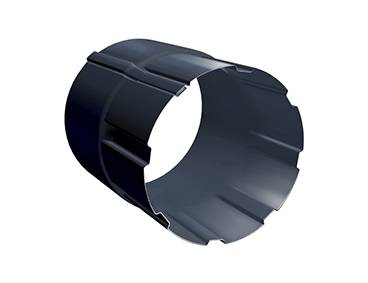 Соединитель водосточной трубы Grand Line PU 90 мм, темно-серый RAL 7024