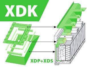 Комплект окладов гидропароизоляционный XDK 66х140 Комплект окладов гидропароизоляционный XDK 66х140