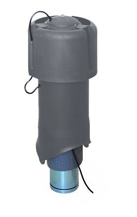 Вентилятор Krovent (Кровент) Moto R190/125 (h - 580см, d - 206мм), серый