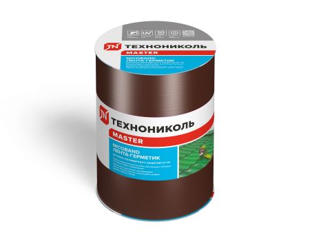 Самоклеющаяся герметизирующая лента NICOBAND (Никобенд) Технониколь, 3000х150 мм, цвет коричневый