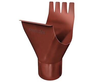Воронка желоба Grand Line PU 125/90 мм, кирпичный RAL 8004