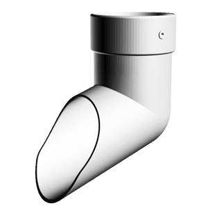 Наконечник Docke ЛЮКС цвет пломбир (RAL 9003)