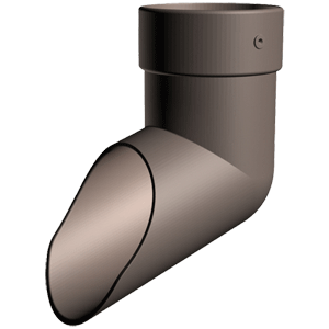 Наконечник Docke ЛЮКС цвет шоколад (RAL 8019)