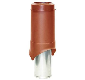 Изолированный вентиляционный выход Pipe-VT 150 Krovent (Кровент) для помещений, кирпичный