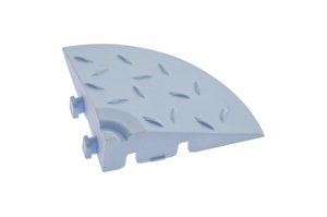 Угловой элемент обрамления Альта-Профиль, цвет голубой