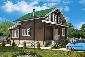 Дом из бруса 12х7 м, проект Дом из бруса 12х7 м, проект