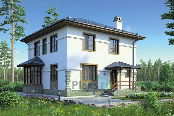 Готовый проект дома из газобетона N55-60-гб Готовый проект дома из газобетона N55-60-гб