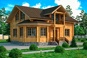 Дом из бруса 11,2х9,2 м, проект Дом из бруса 11,2х9,2 м, проект