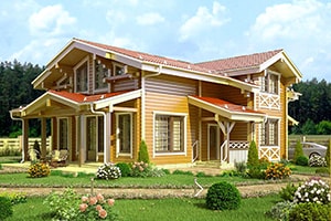Дом из бруса 16,4х9,5 м, проект Дом из бруса 16,4х9,5 м, проект