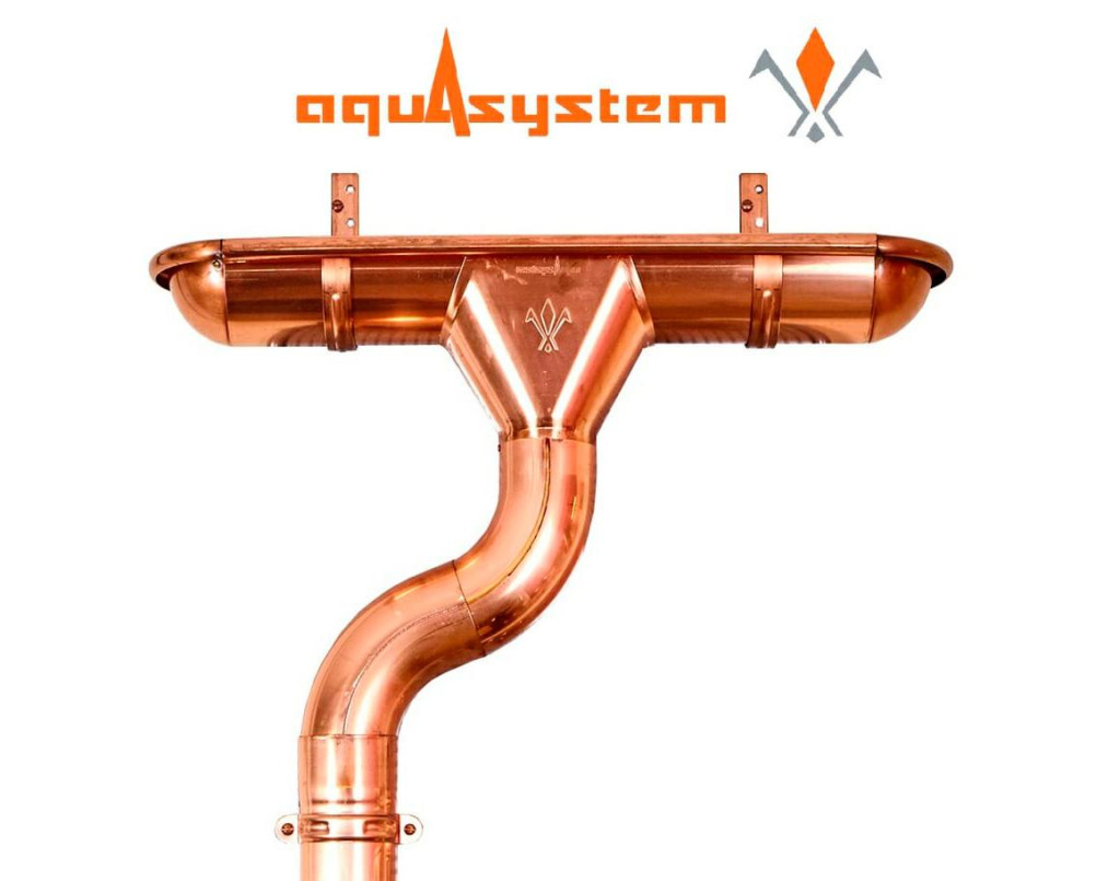 Водосточная труба Aquasystem медь 150/100 