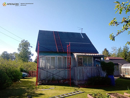 Монтаж кровли гибкой черепицей Icopal в СНТ Восход Монтаж кровли гибкой черепицей Icopal в СНТ Восход