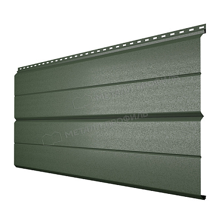 Металлический сайдинг Металл Профиль L брус XL Накатка, 0.5 VikingMP E, RAL 6007 бутылочно-зеленый Металлический сайдинг Металл Профиль L брус XL Накатка, 0.5 VikingMP E, RAL 6007 бутылочно-зеленый