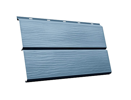 Металлический сайдинг Гранд Лайн / Grand Line профиль ЭкоБрус новый 3D, Drap ТХ 0.45 с пленкой, RAL 5024 пастельно-синий