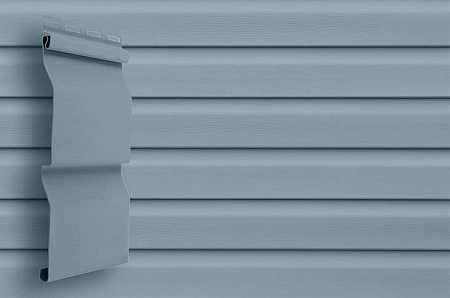 Сайдинг Grand Line Classic Color Plus виниловый, корабельный брус D4 GL, 3.00*0.203 м, голубой
