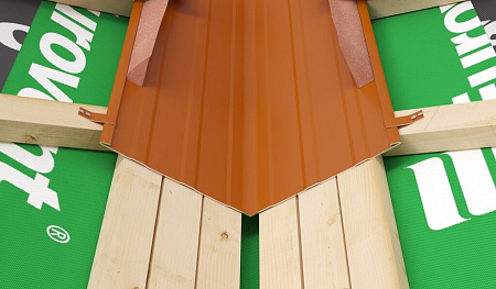Клиновидный уплотнитель ендовы Eurovent WEDGE, 1 мп RAL 8004 кирпичный