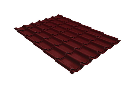 Волновой профиль Grand Line Modern, 0,45 PE, Zn 100, RAL 3005 красное вино