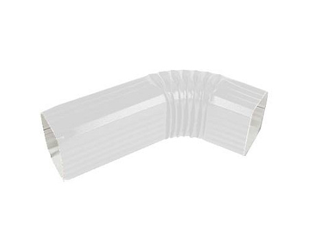 Колено трубы гофрированное Vortex / Вортекс Гранд Лайн, Pe, цвет RAL 9003 (белый)