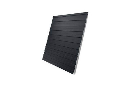 Профнастил С8A Grand Line 0.5 Velur X, RAL 7016 антрацитово-серый