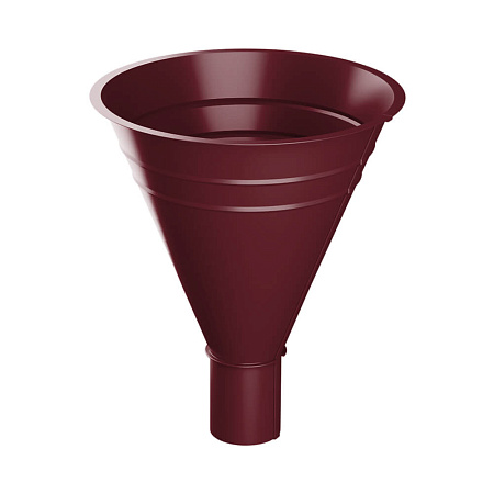 Воронка водосборная D300 МЕТАЛЛ ПРОФИЛЬ Foramina PUR, цвет темно-красный (RAL 3005)