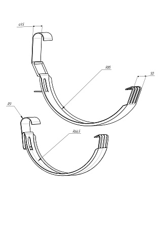 Соединитель желоба 150 мм Гранд Лайн Grand Line PU, цвет Ral 9003 (белый)