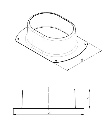 Воронка врезная Vortex / Вортекс Гранд Лайн, Pe, цвет RAL 6005 (зеленый)