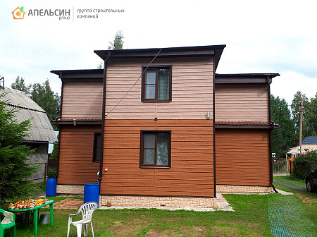 Монтаж фасада панелями Docke в СНТ Гранит-3