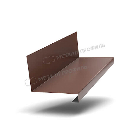 Планка примыкания нижняя к трубе FASTCLICK PURETAN 0.5, 150х200х2000 RAL 8017 коричневый