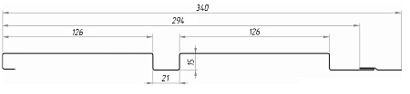 Металлический сайдинг Гранд Лайн / Grand Line профиль Квадро Брус, PurPro Matt 0.5, цвет Ral 8017 (шоколад)