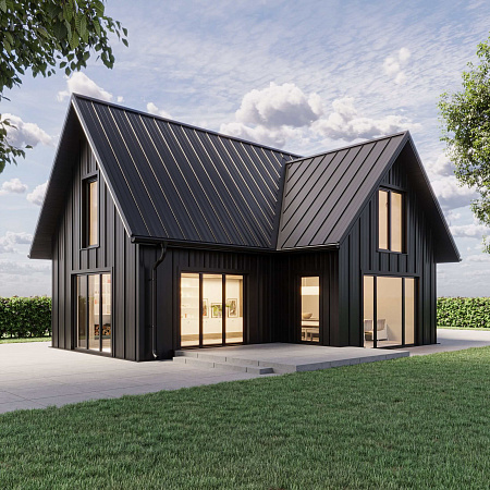 Планка торцевая Aquasystem AQUACLICK, Rooftop Бархат, 28х65х117х10, RR 32 темно-коричневый