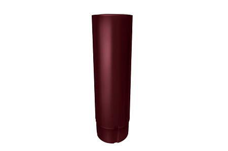 Труба круглая D125/90 Grand Line PE, 2.0 м, RAL 3005 красное вино